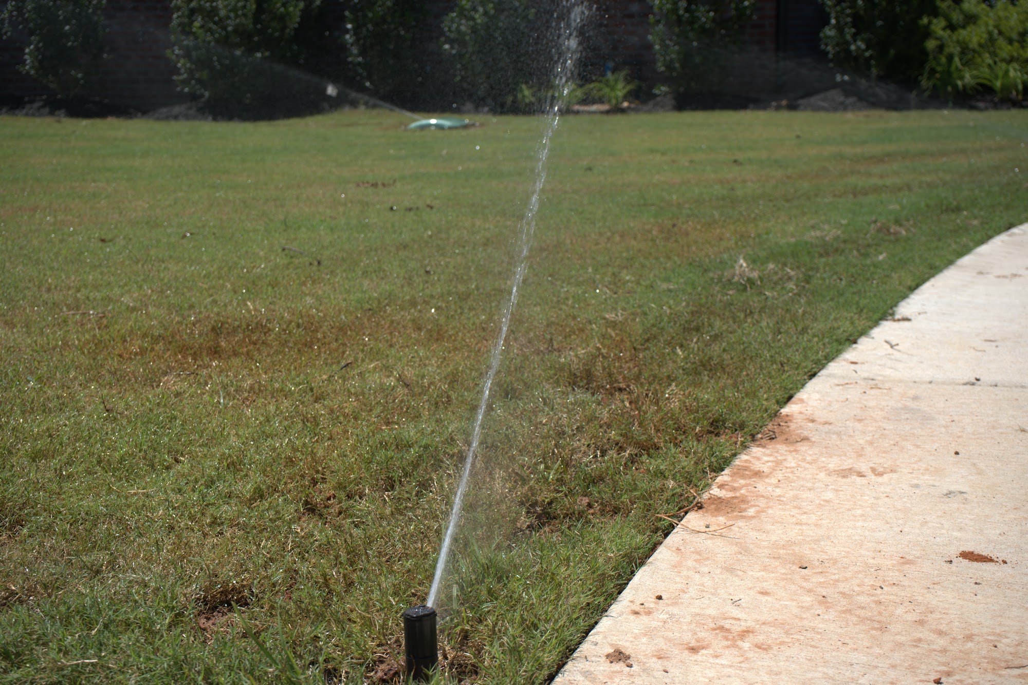All Star Sprinkler Systems crew marking an irrigation layout