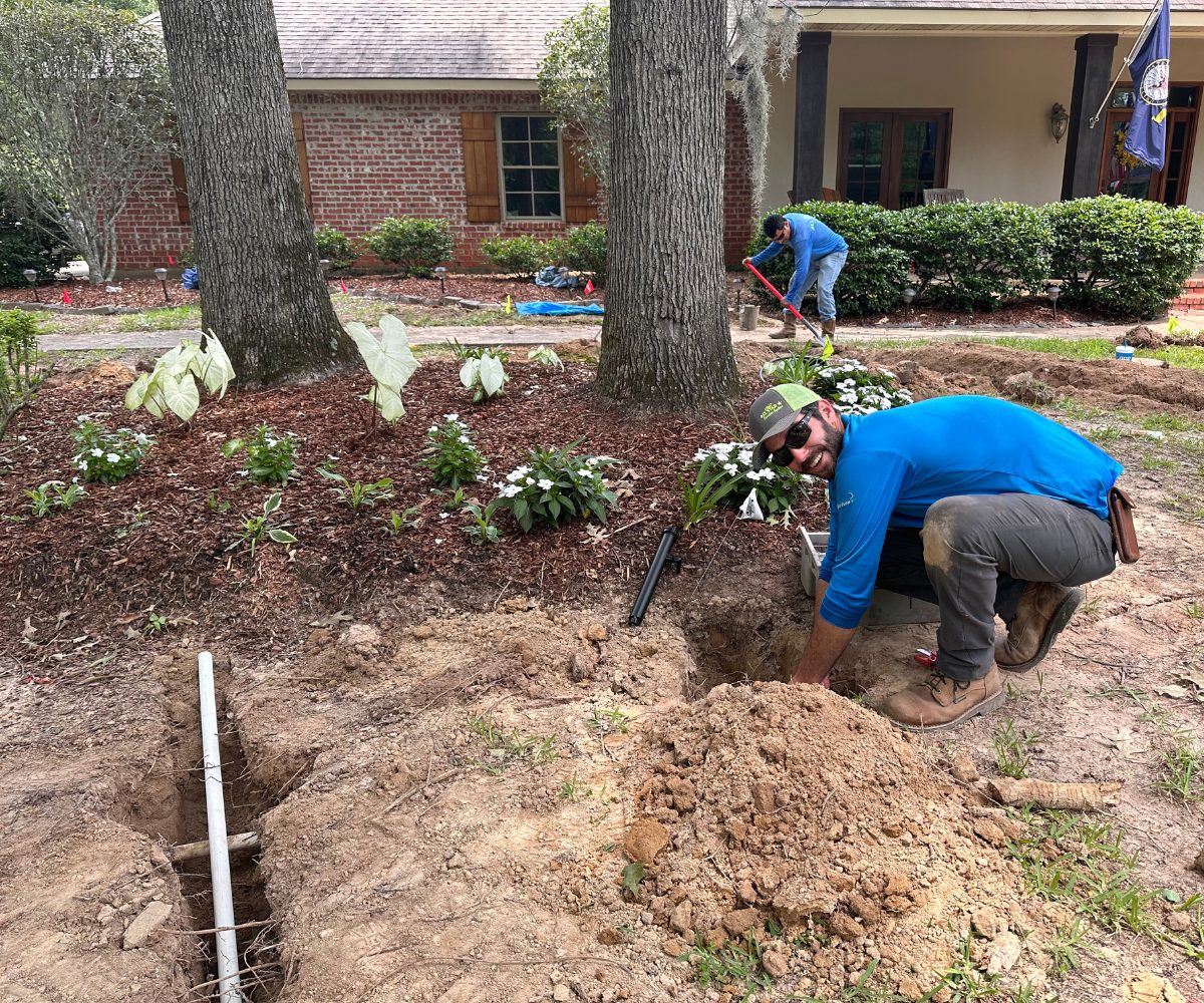 Drainage line installation